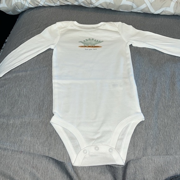 Carter's Baby Boy's 4-Piece Long Sleeve Bodysuits & Jogger Pants Set (Dinosaurs) - Picture 3 of 4
